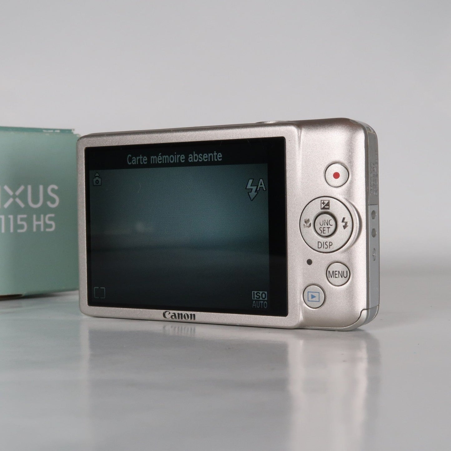 Pre-owned Canon IXUS 115 HS PowerShot ELPH 100 HS 12.1MP 4x Digital Camera Silver – Very Good Condition