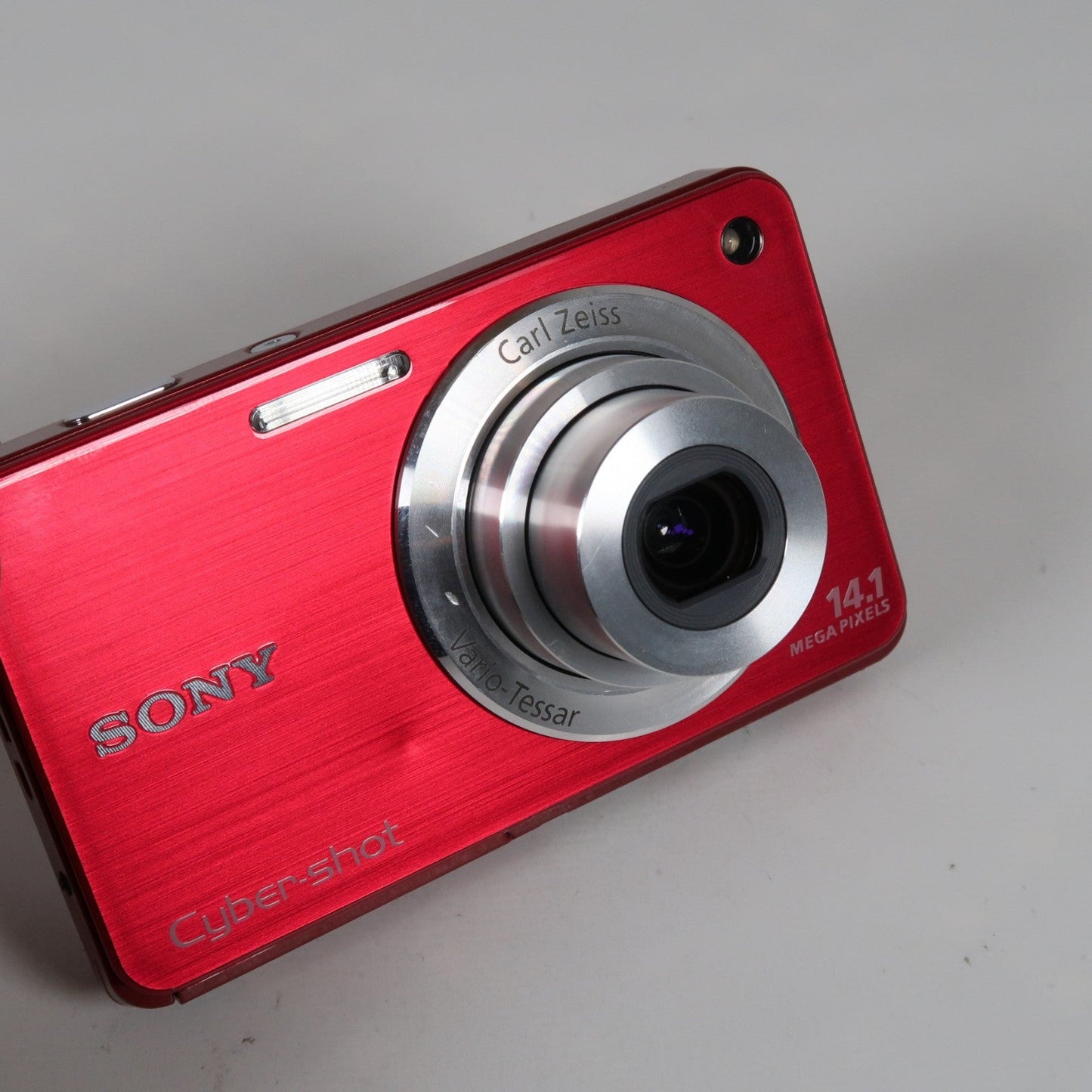 Pre-owned Sony Cybershot DSC-W560 14.1MP Digital Camera Red, Case – Excellent