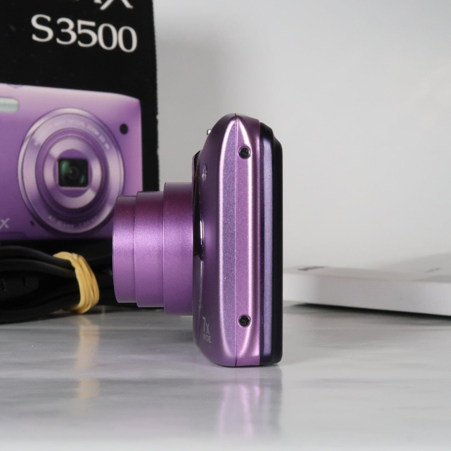 Pre-owned Nikon CoolPix S3500 20.1MP Digital Camera Purple – Mint Condition, Original Packaging
