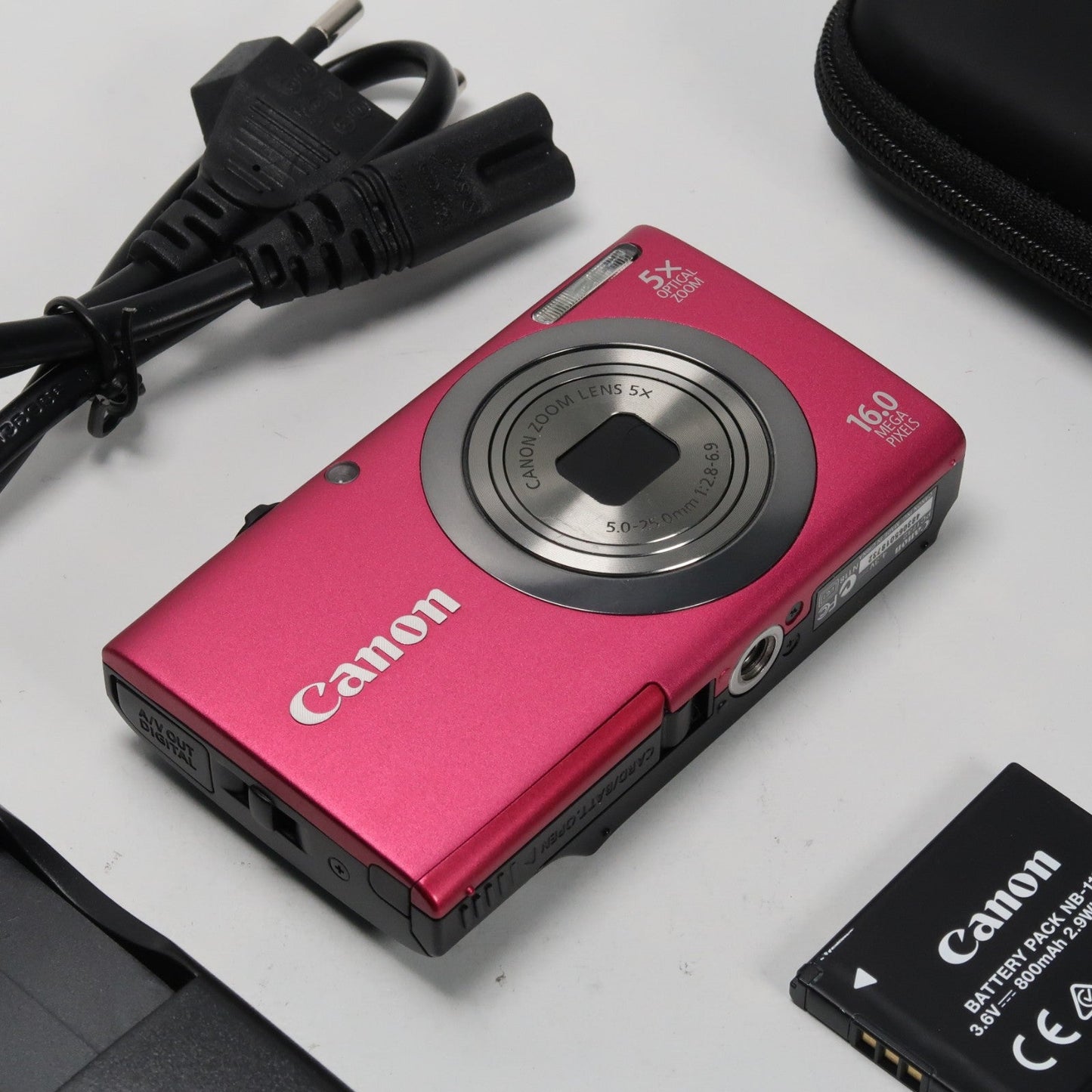 Pre-owned Canon Powershot Digital Cameras A2550 HD 16.0MP + Canon Powershot A3200 Bundle