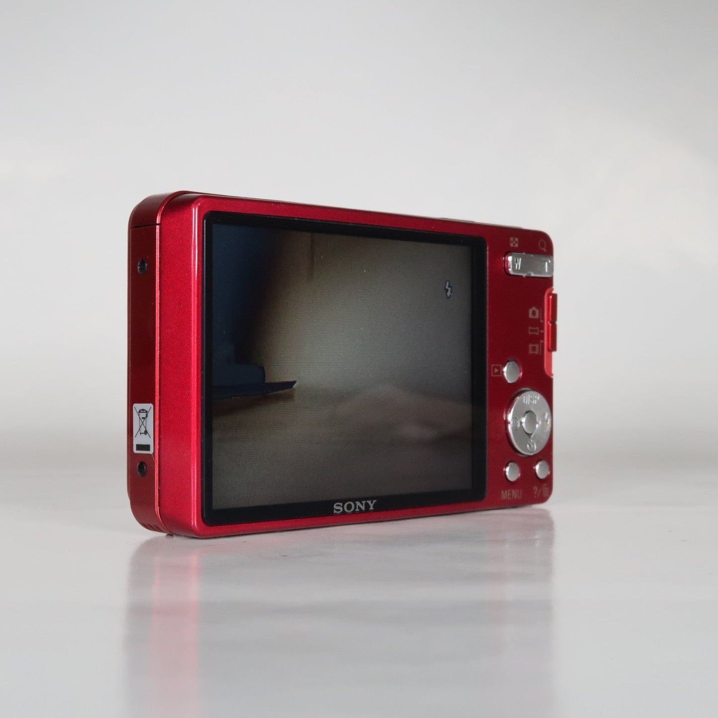 Pre-owned Sony Cybershot DSC-W560 14.1MP Digital Camera Red, Case – Excellent