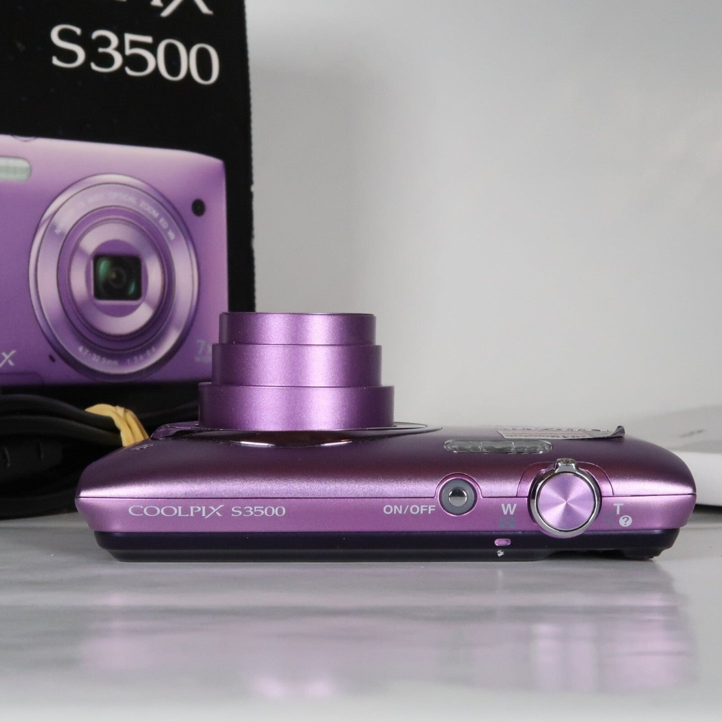 Pre-owned Nikon CoolPix S3500 20.1MP Digital Camera Purple – Mint Condition, Original Packaging