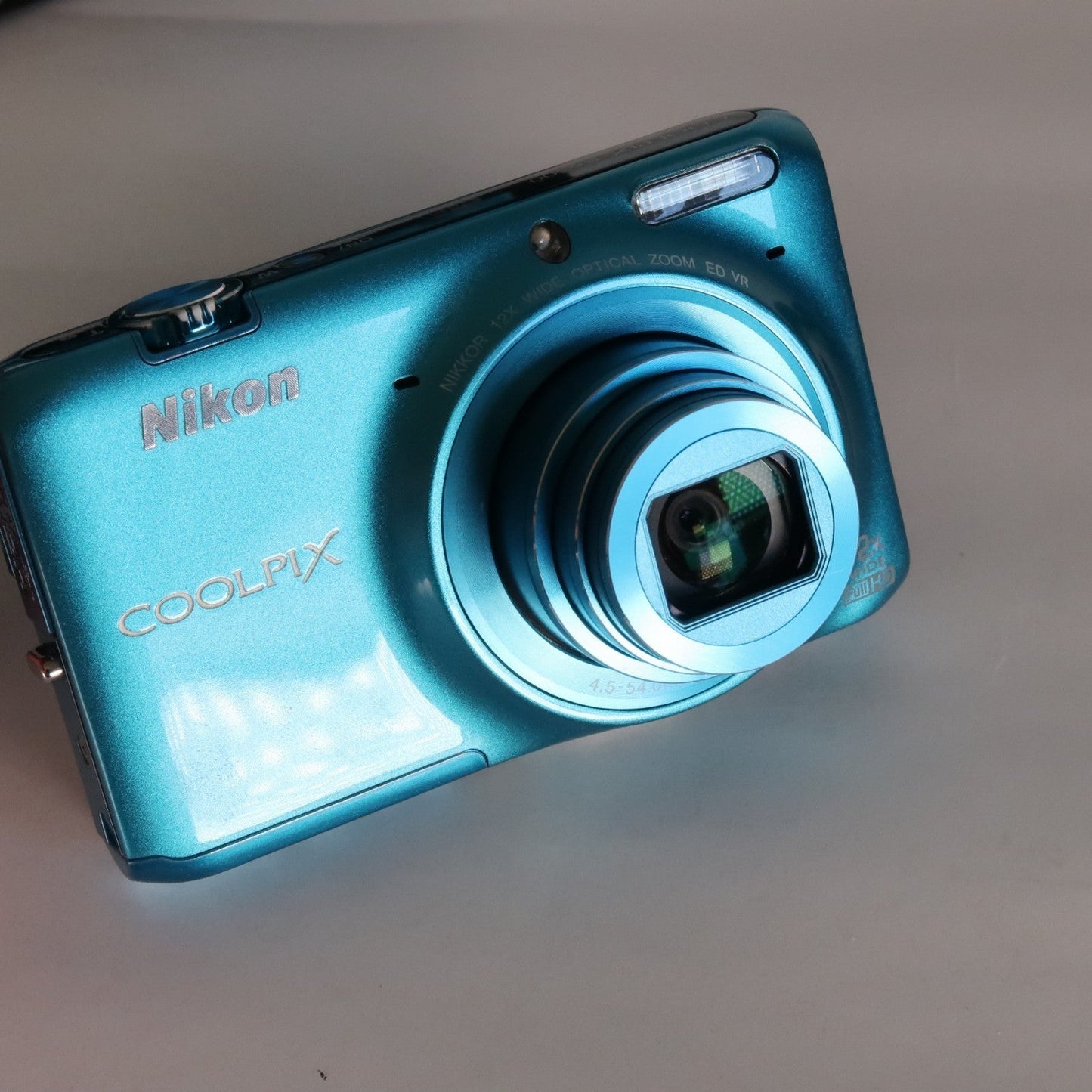 Pre-owned Nikon Coolpix S6500 16.0MP Compact Digital Camera – Blue, Complete Kit – Tested