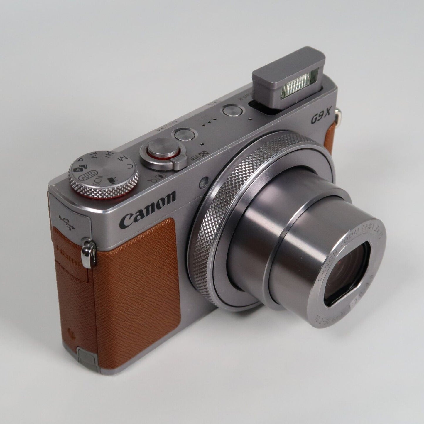 Pre-owned Canon PowerShot G9X Mark II 20.1MP Digital Camera Silver + SD Card 16GB
