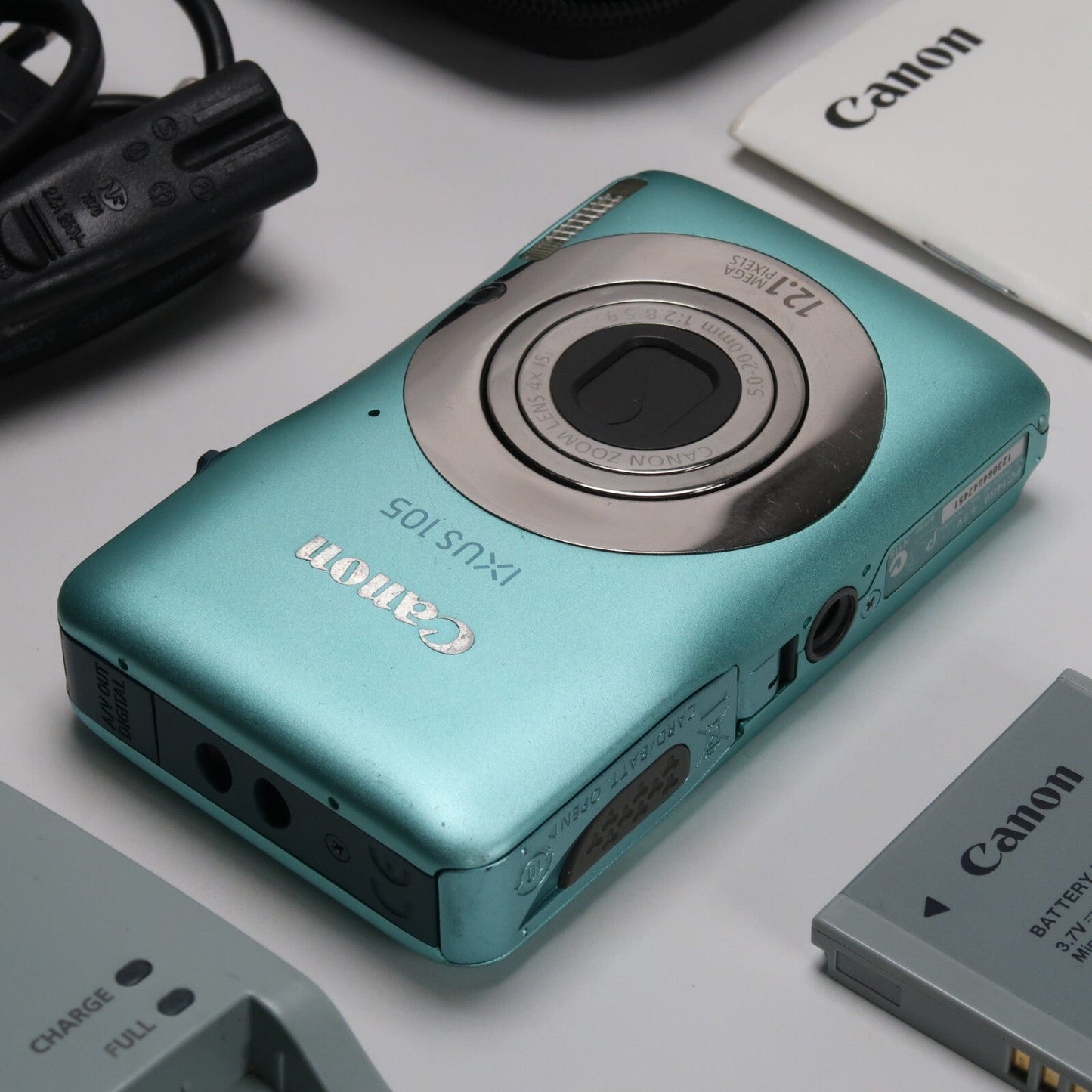 Pre-owned Canon IXUS 105 / PowerShot Digital ELPH SD1300 IS 12.1MP – Blue