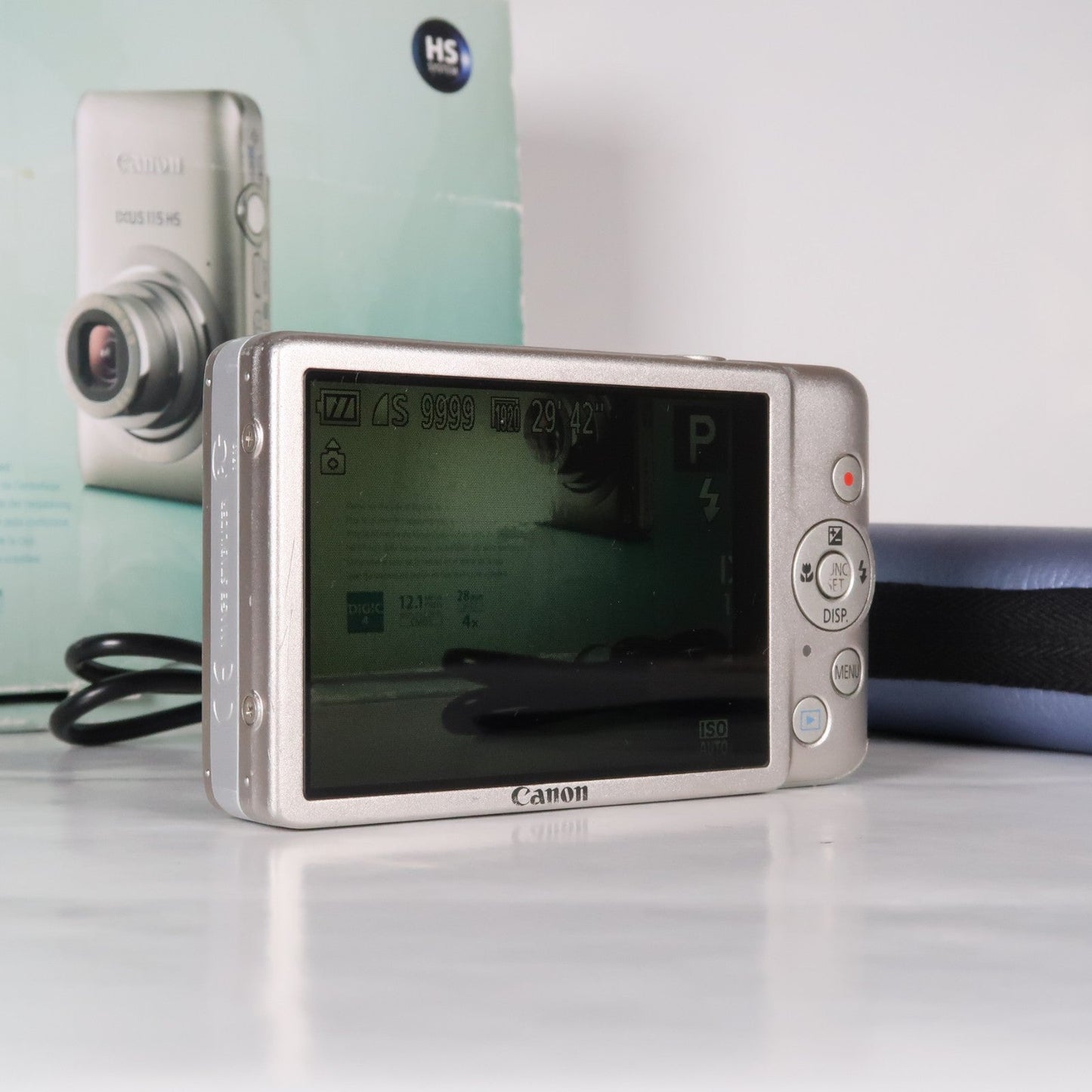 Pre-owned Canon IXUS 115 HS PowerShot ELPH 100 HS 12.1 MP 4x Digital Camera Silver