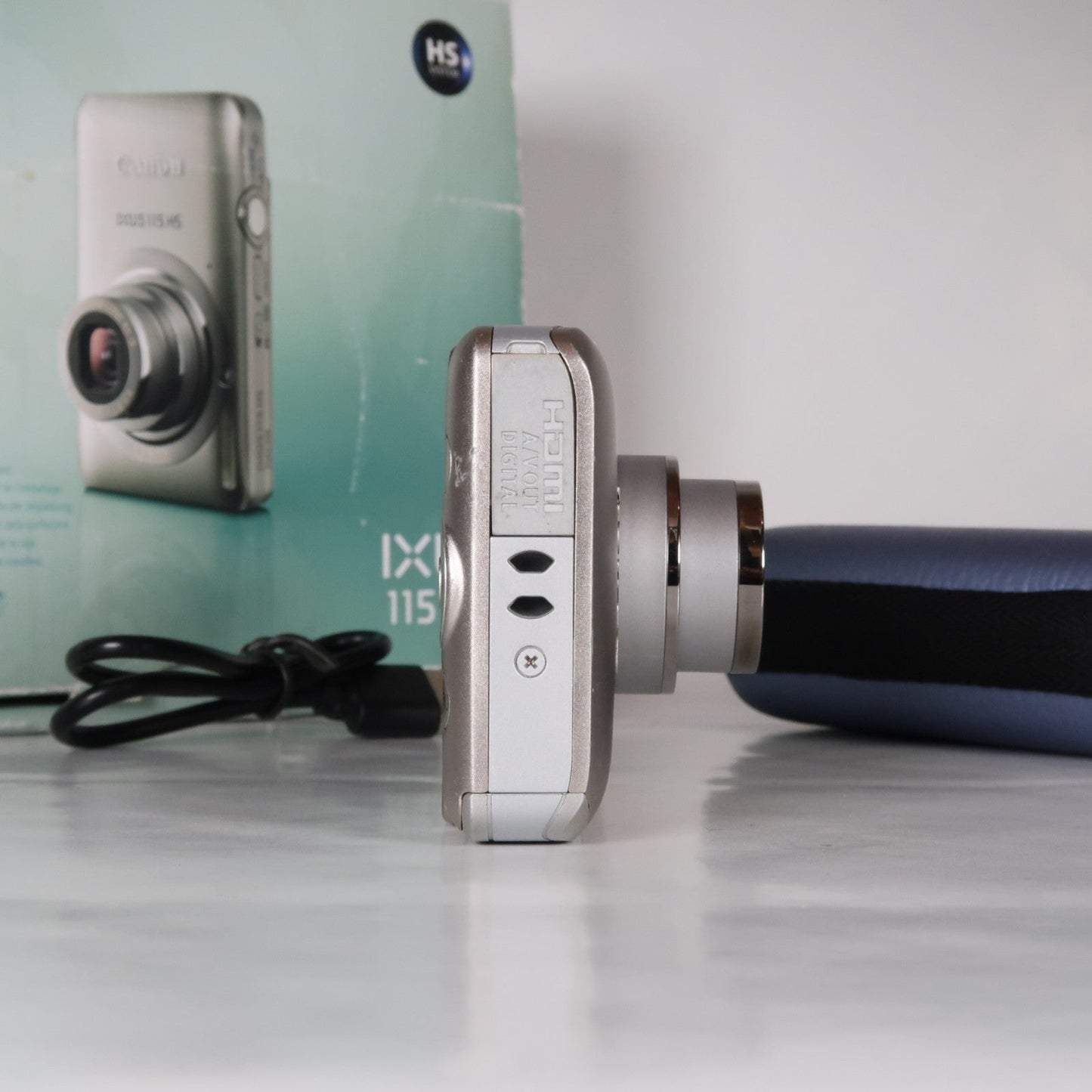 Pre-owned Canon IXUS 115 HS PowerShot ELPH 100 HS 12.1 MP 4x Digital Camera Silver