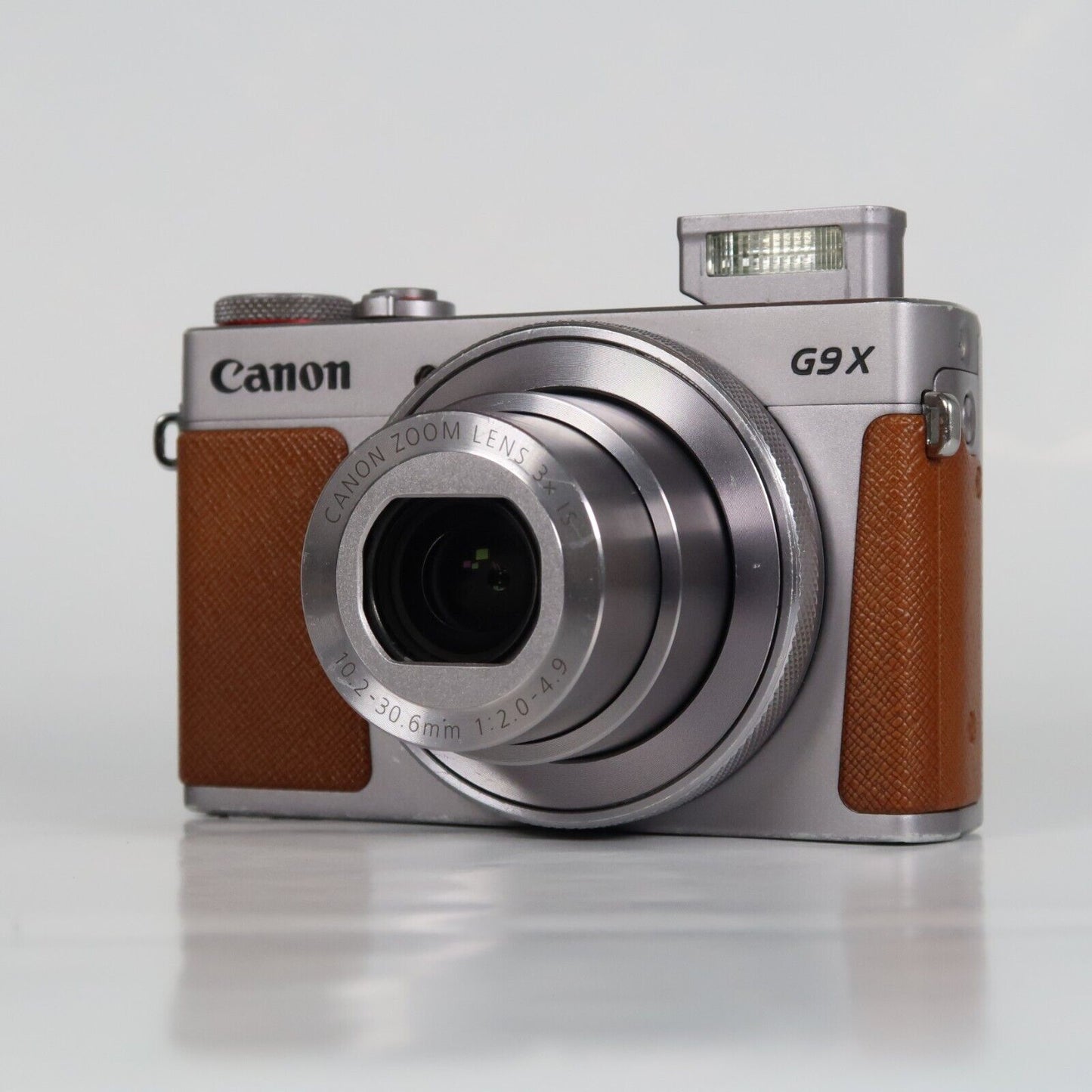 Pre-owned Canon PowerShot G9X Mark II 20.1MP Digital Camera Silver + SD Card 16GB