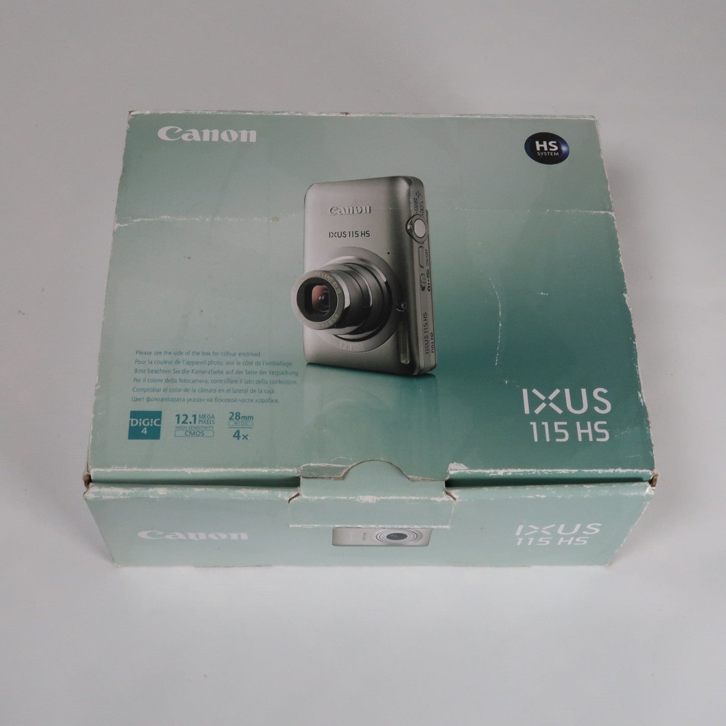 Pre-owned Canon IXUS 115 HS PowerShot ELPH 100 HS 12.1 MP 4x Digital Camera Silver