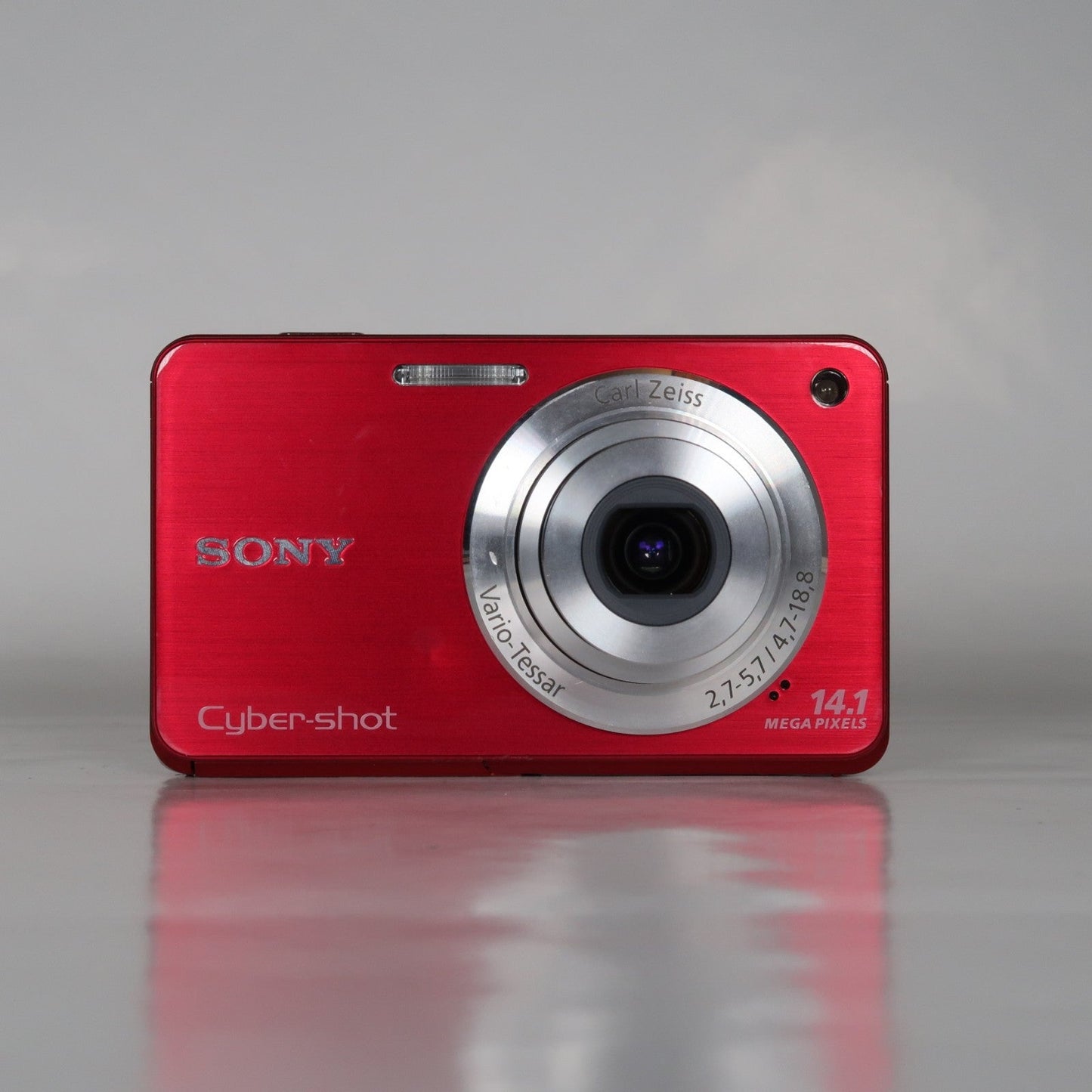Pre-owned Sony Cybershot DSC-W560 14.1MP Digital Camera Red, Case – Excellent