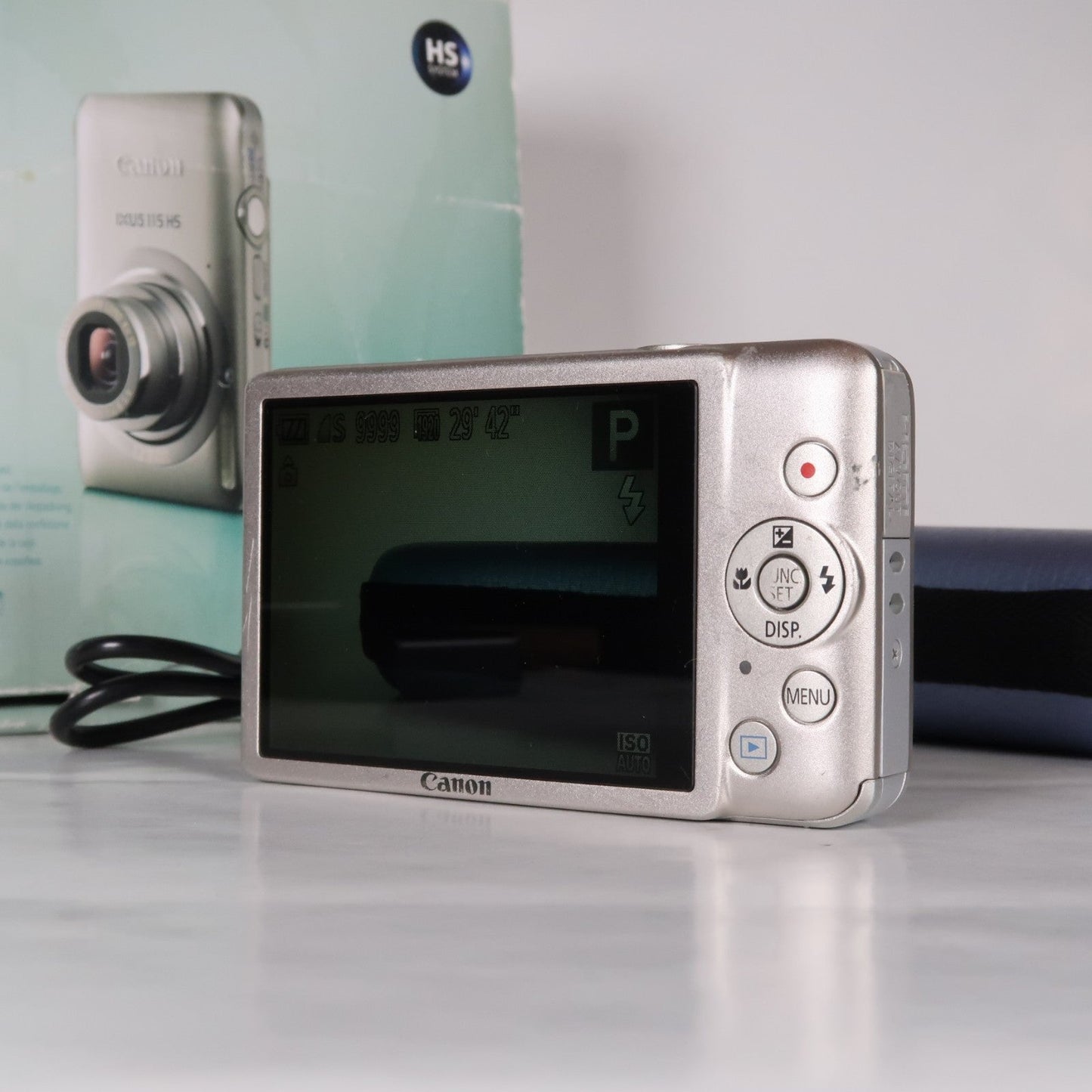 Pre-owned Canon IXUS 115 HS PowerShot ELPH 100 HS 12.1 MP 4x Digital Camera Silver