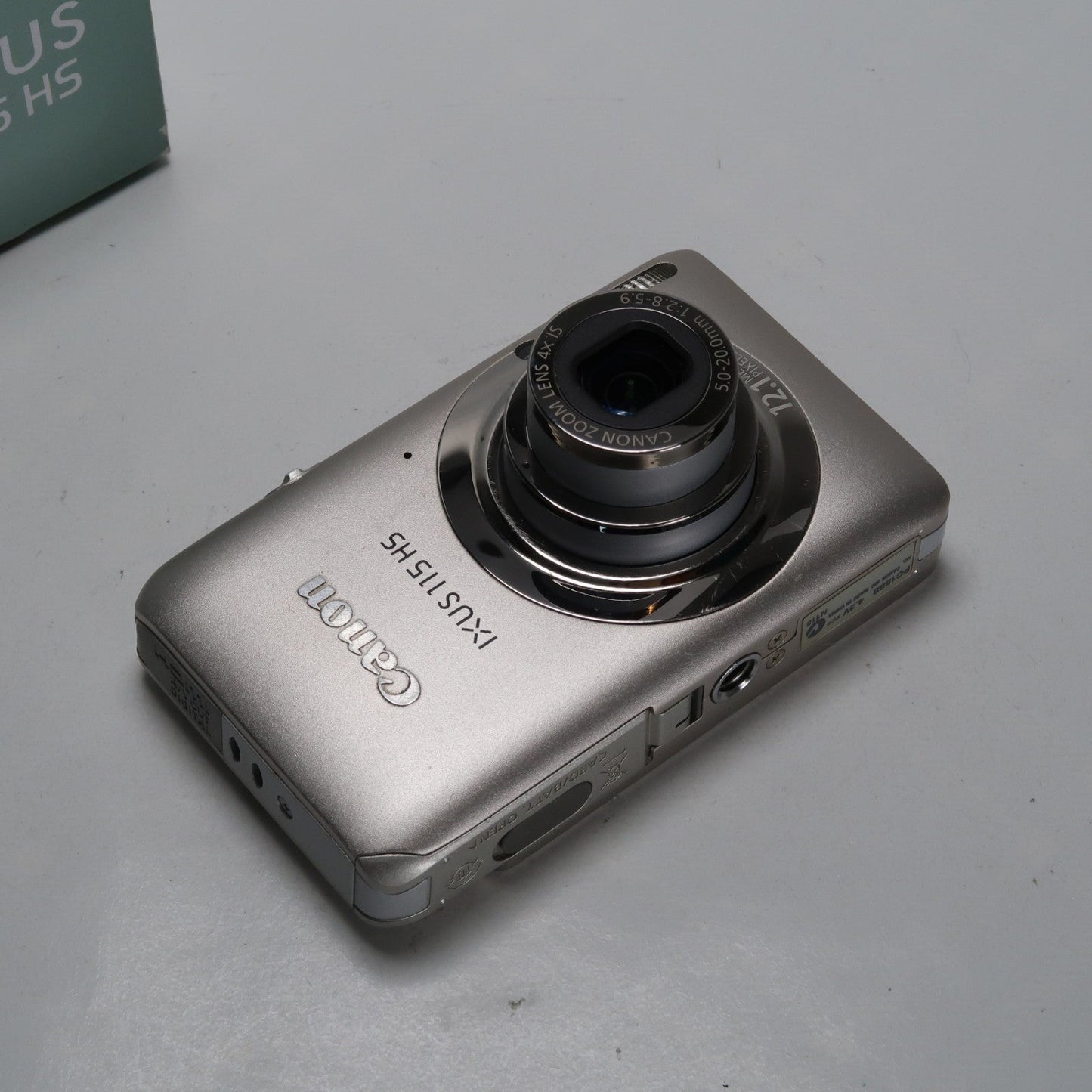 Pre-owned Canon IXUS 115 HS PowerShot ELPH 100 HS 12.1MP 4x Digital Camera Silver – Very Good Condition