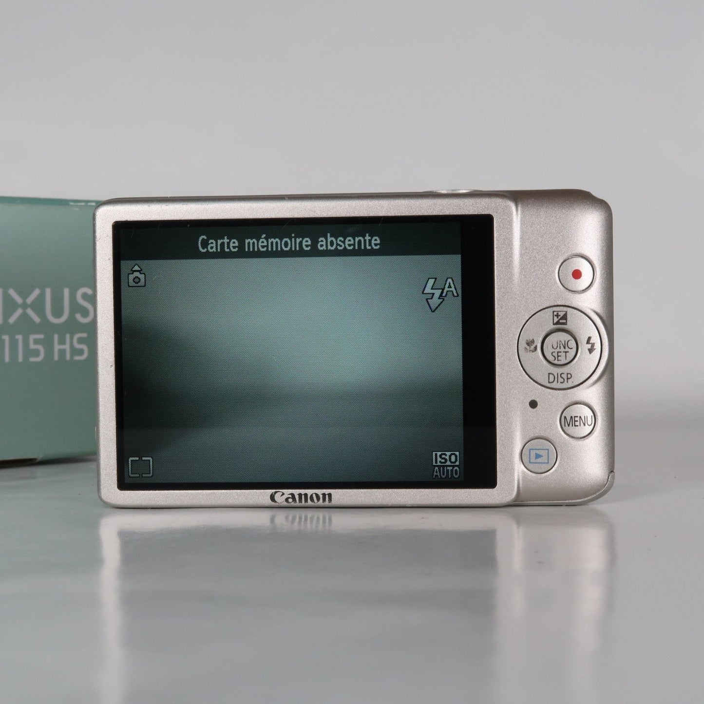 Pre-owned Canon IXUS 115 HS PowerShot ELPH 100 HS 12.1MP 4x Digital Camera Silver – Very Good Condition