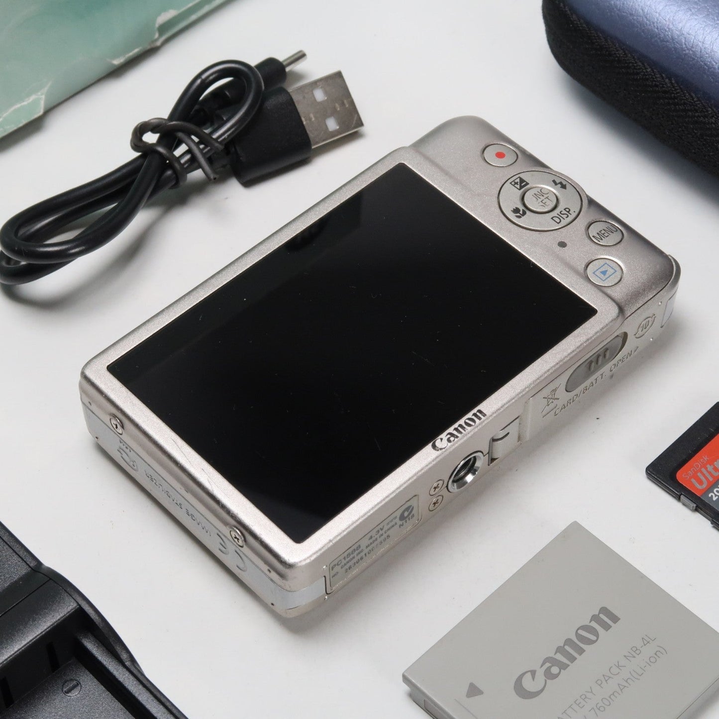 Pre-owned Canon IXUS 115 HS PowerShot ELPH 100 HS 12.1 MP 4x Digital Camera Silver