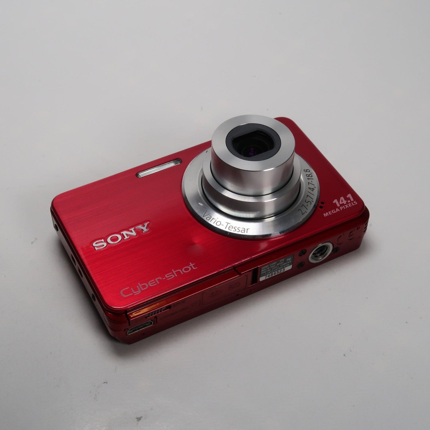 Pre-owned Sony Cybershot DSC-W560 14.1MP Digital Camera Red, Case – Excellent