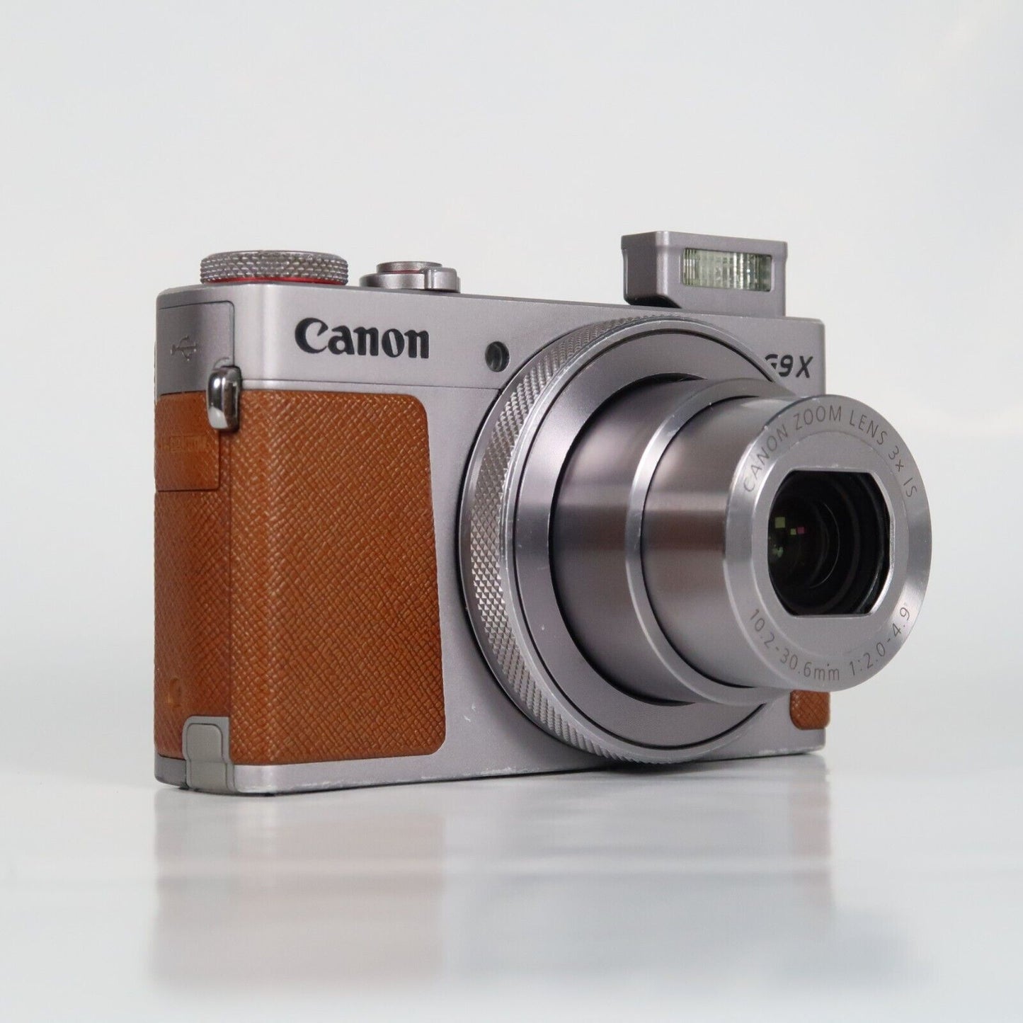 Pre-owned Canon PowerShot G9X Mark II 20.1MP Digital Camera Silver + SD Card 16GB