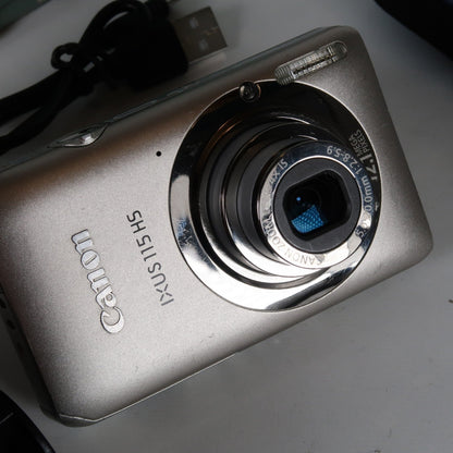 Pre-owned Canon IXUS 115 HS PowerShot ELPH 100 HS 12.1 MP 4x Digital Camera Silver