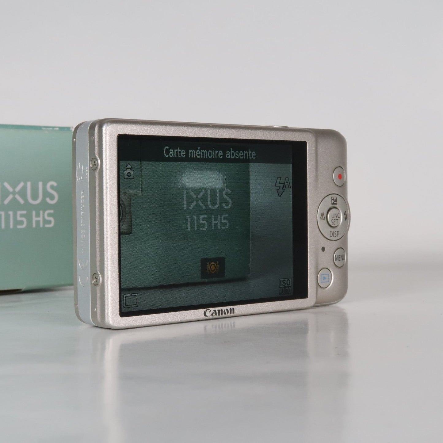 Pre-owned Canon IXUS 115 HS PowerShot ELPH 100 HS 12.1MP 4x Digital Camera Silver – Very Good Condition