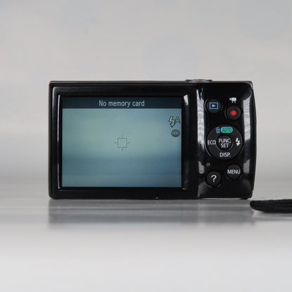 Pre-owned Canon IXUS 145 / ELPH 135 16.0MP Digital Camera Black – With SD Card 4GB &amp; Case
