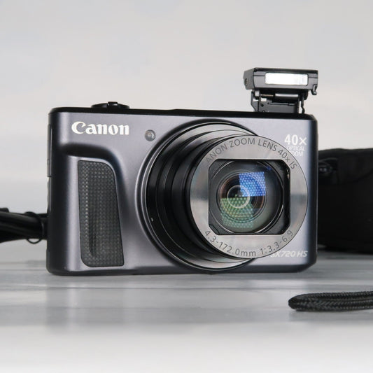 Pre-owned Canon PowerShot SX720 HS 20.3MP Digital Camera – Black