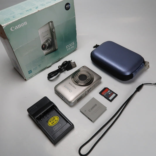 Pre-owned Canon IXUS 115 HS PowerShot ELPH 100 HS 12.1 MP 4x Digital Camera Silver