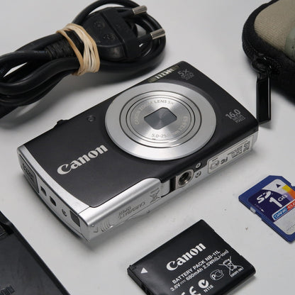 Pre-owned Canon Powershot Digital Cameras A2550 HD 16.0MP + Canon Powershot A3200  Bundle