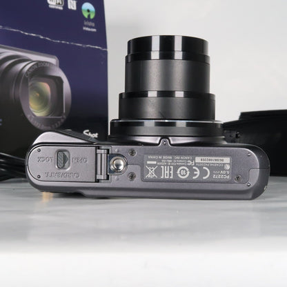 Pre-owned Canon PowerShot SX720 HS 20.3MP 40x Digital Camera Black + Case + 64GB SD Card
