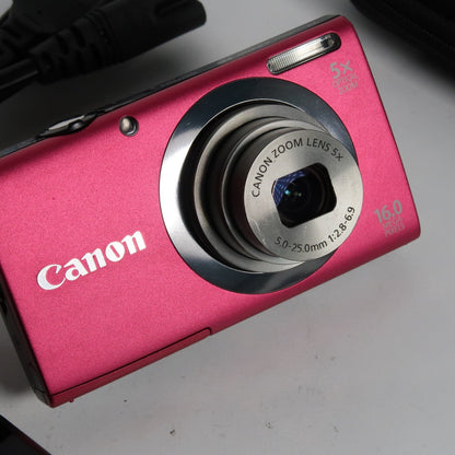 Pre-owned Canon Powershot Digital Cameras A2550 HD 16.0MP + Canon Powershot A3200  Bundle