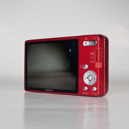 Pre-owned Sony Cybershot DSC-W560 14.1MP Digital Camera Red, Case – Excellent