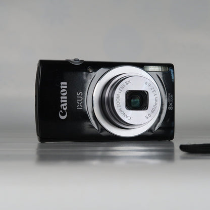 Pre-owned Canon IXUS 145 / ELPH 135 16.0MP Digital Camera Black – With SD Card 4GB &amp; Case