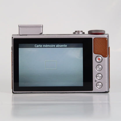 Pre-owned Canon PowerShot G9X Mark II 20.1MP Digital Camera Silver + SD Card 16GB