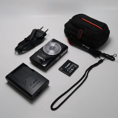 Pre-owned Canon IXUS 145 / ELPH 135 16.0MP Digital Camera Black – With SD Card 4GB &amp; Case