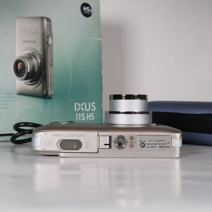 Pre-owned Canon IXUS 115 HS PowerShot ELPH 100 HS 12.1 MP 4x Digital Camera Silver